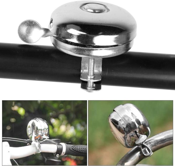 Classic BikeMetal BikeRing Handlebar Cycling Loud Sound Alarm Bike AccessoriesSmallTricycle Road Mountain Loud Crisp Classic Bell